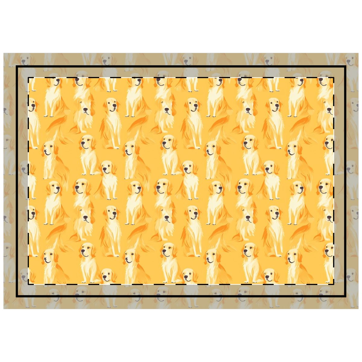 Golden Hour Companions Throw Pillow