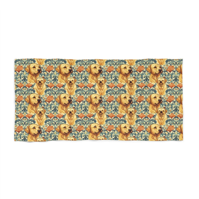 Golden Hour Florals Beach Towel