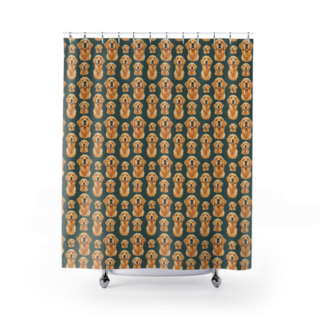 Golden Hour Gathering Shower Curtain