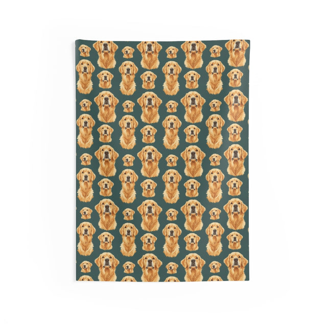 Golden Hour Gathering Wall Tapestry
