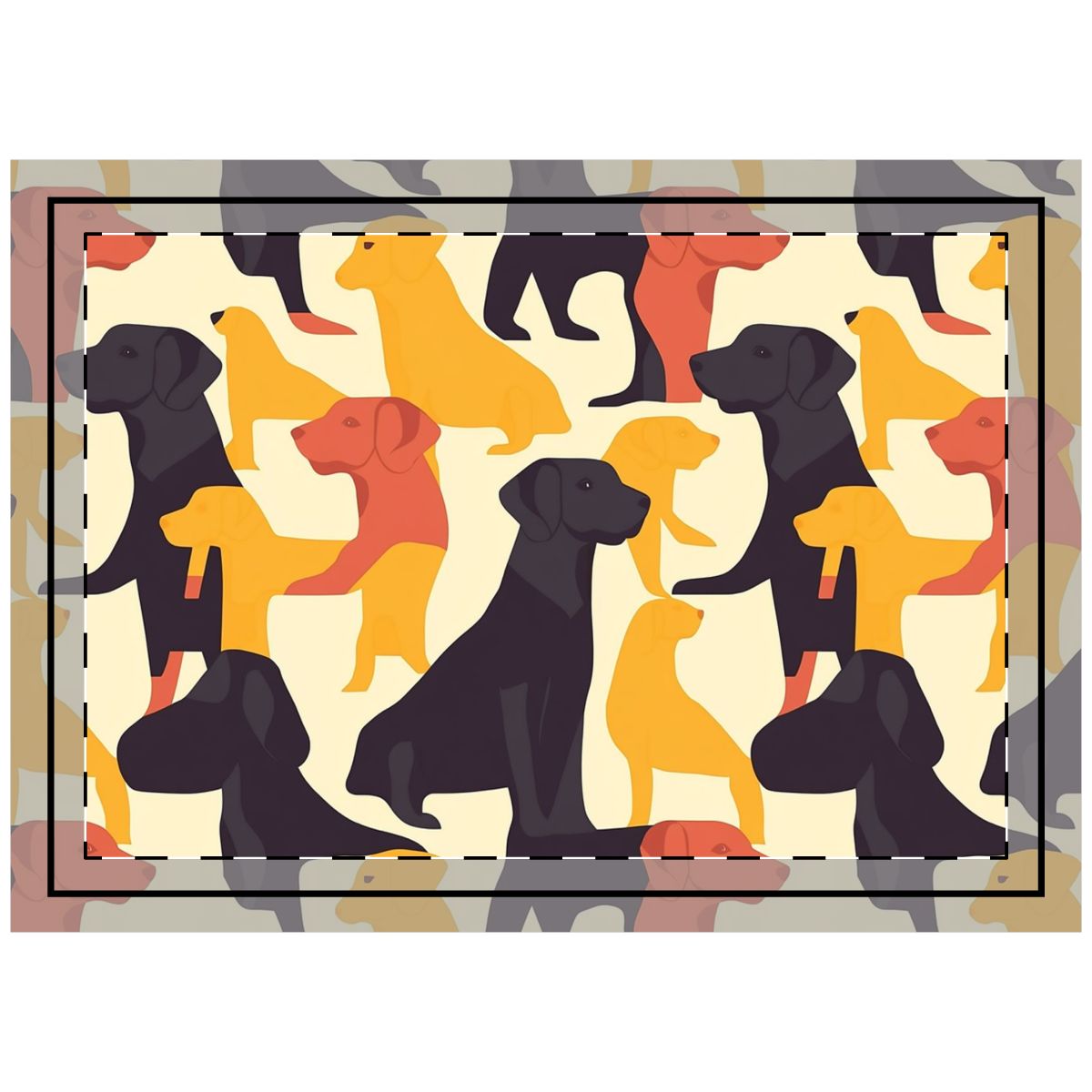 Golden Hour Labs Throw Pillow