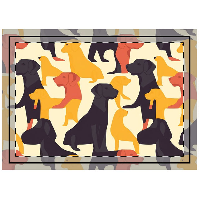 Golden Hour Labs Throw Pillow