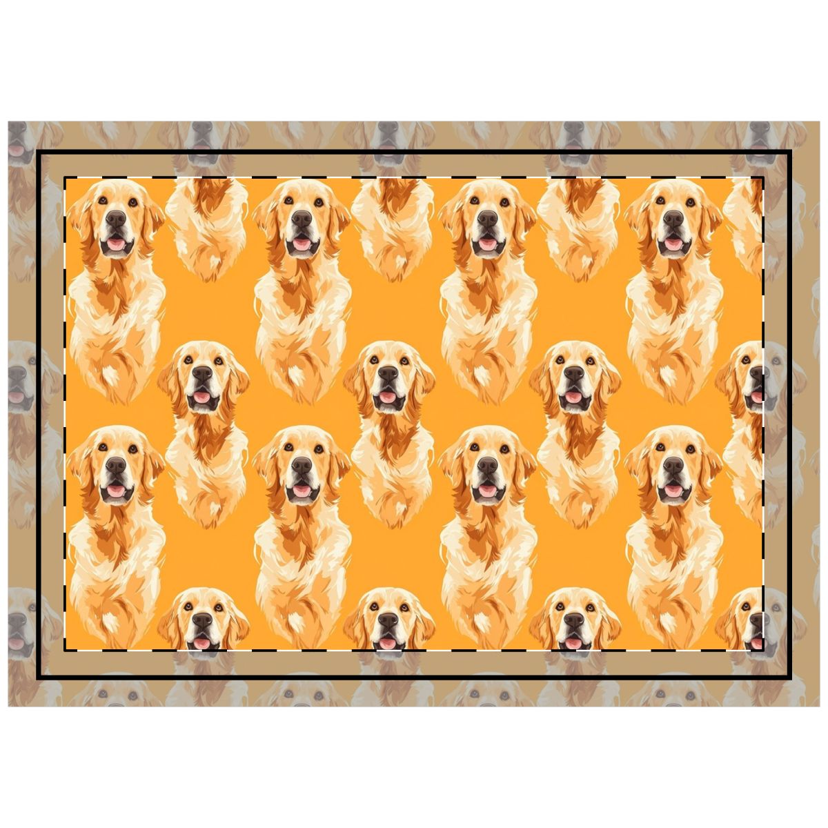 Golden Hour Retrievers Throw Pillow