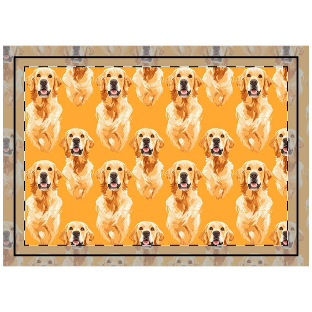 Golden Hour Retrievers Throw Pillow