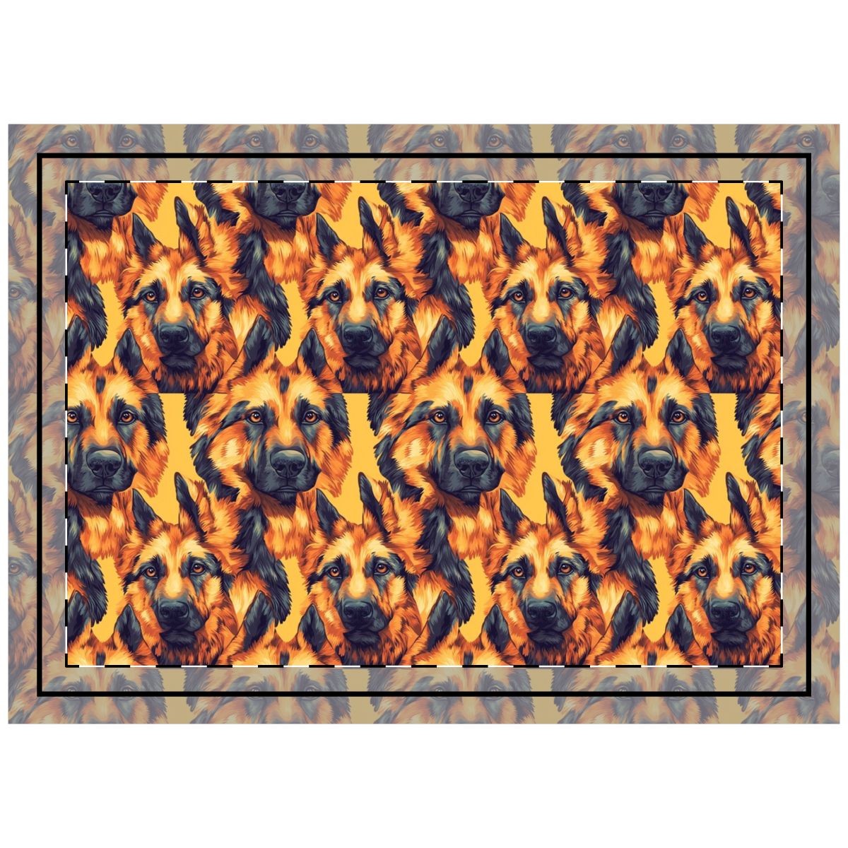 Golden Hour Shepherds Throw Pillow