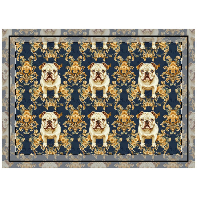 Golden Royal Bulldogs Throw Pillow