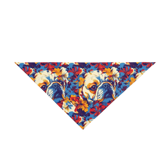 Hawaiian Holiday Bulldogs Pet Bandana