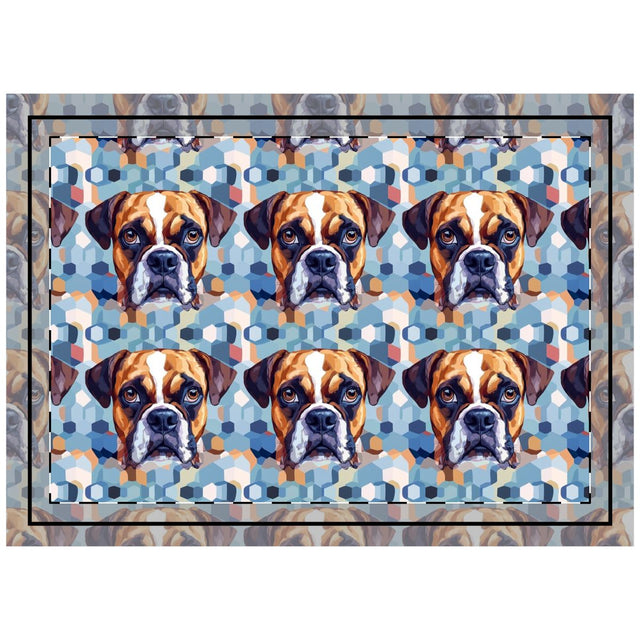 Hexagonal Reverie Boxers Throw Pillow