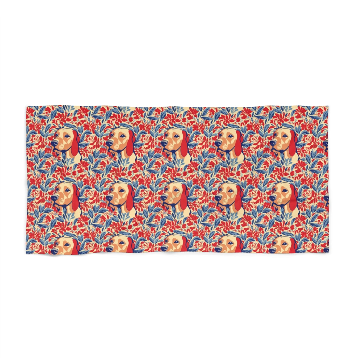 Hibiscus Dreams Golden Beach Towel