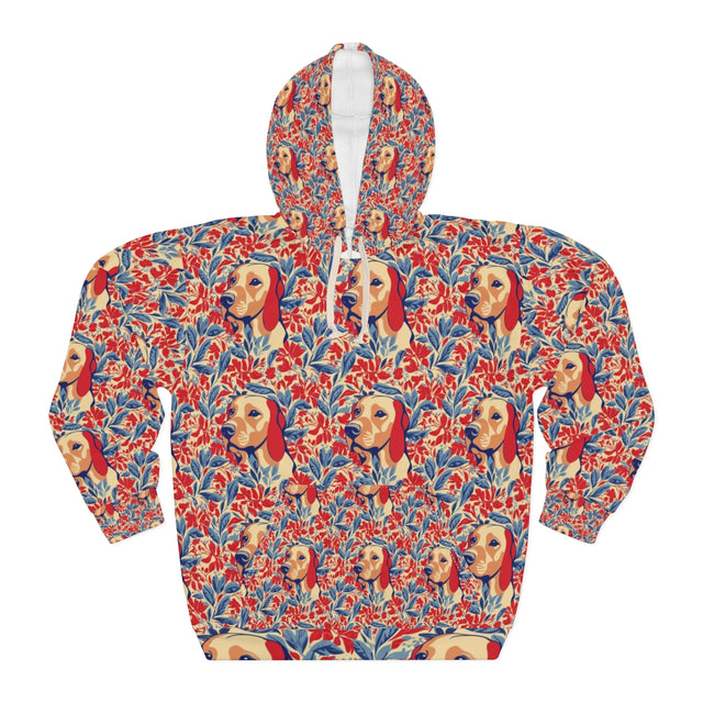 Hibiscus Dreams Golden Hoodie