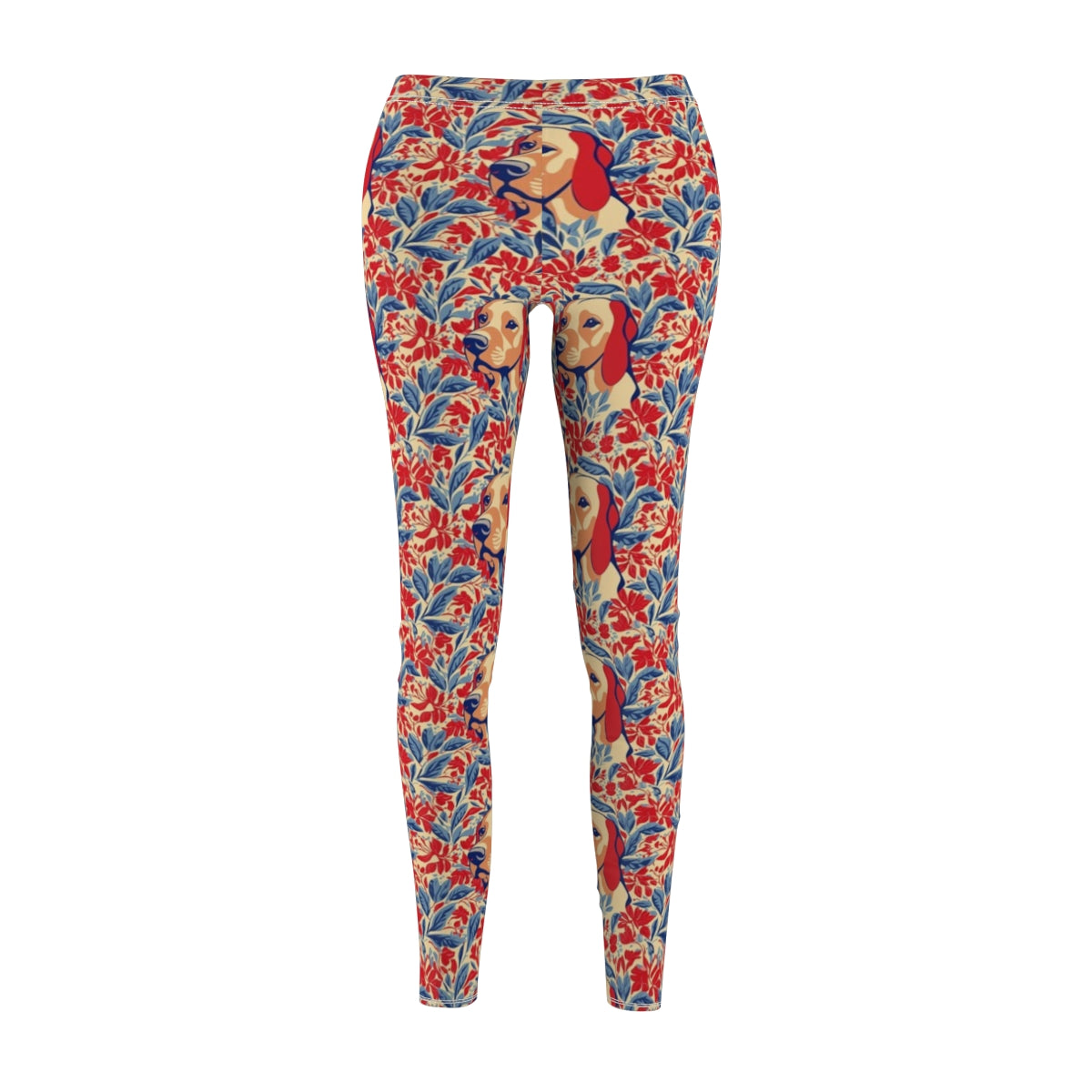 Hibiscus Dreams Golden Leggings