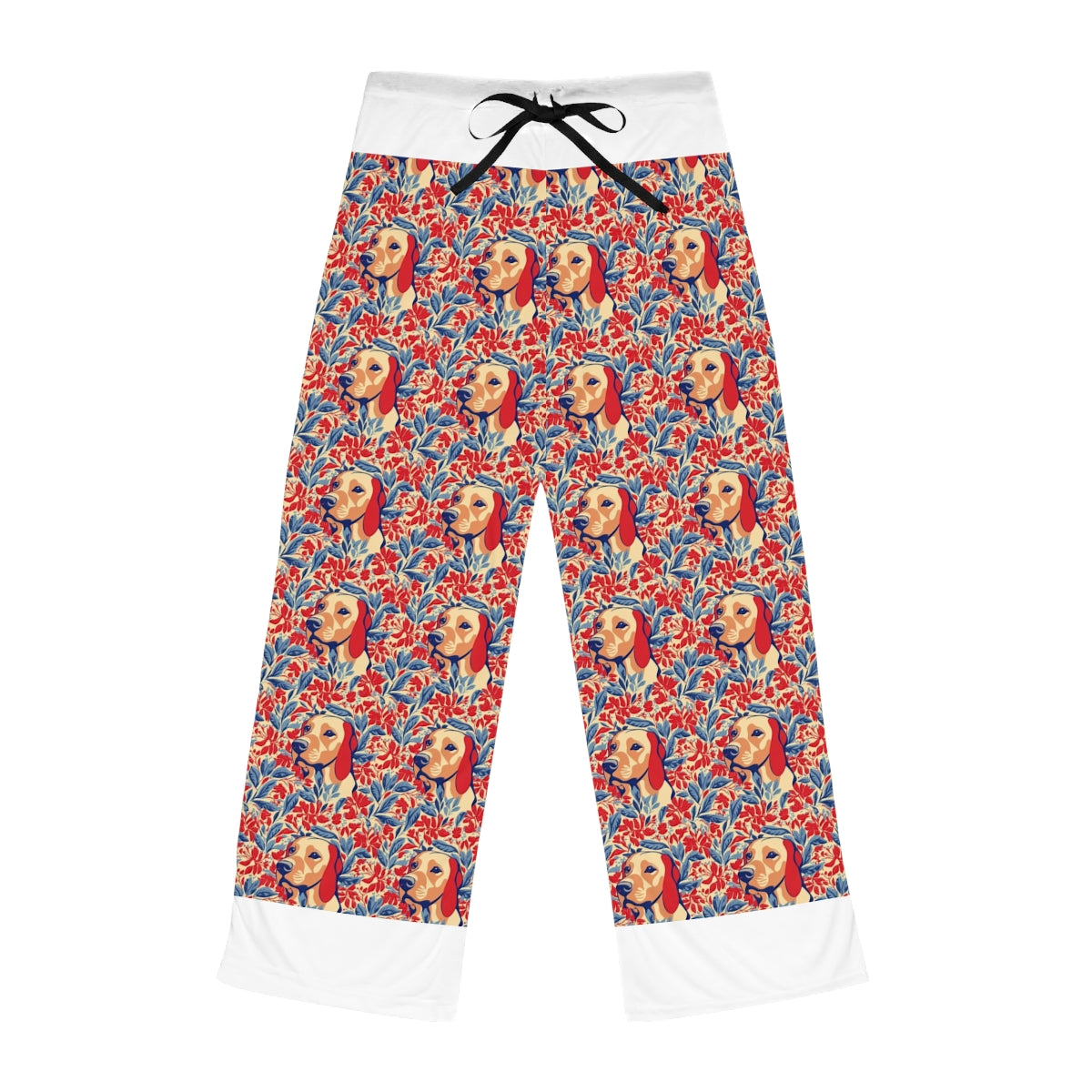 Hibiscus Dreams Golden Pajama Pants