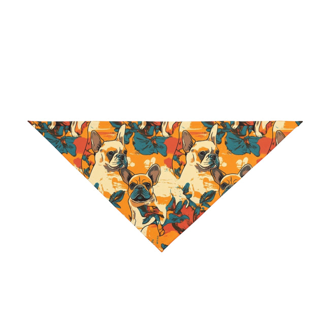 Hibiscus Sunset Frenchies Pet Bandana