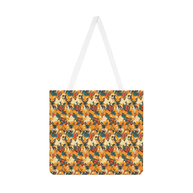 Hibiscus Sunset Frenchies Tote Bag