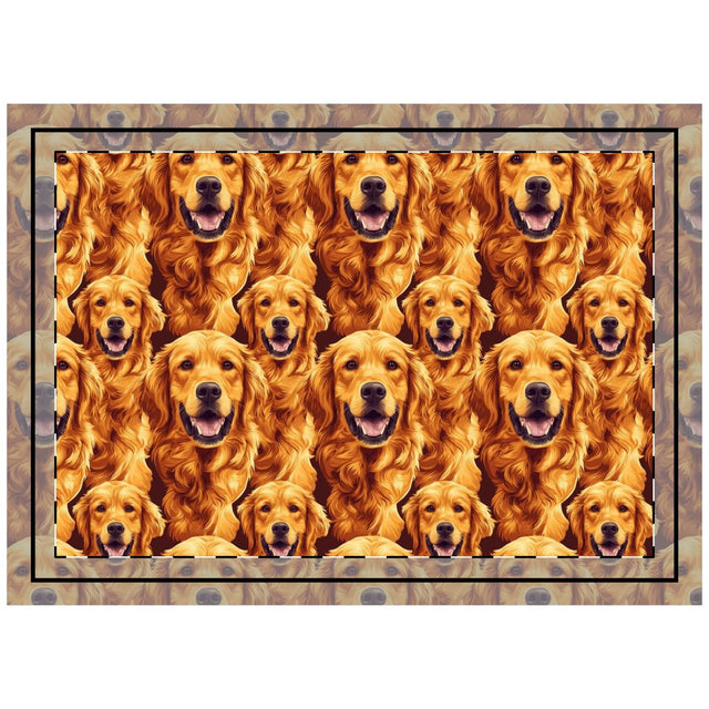 Honey Hour Retrievers Throw Pillow