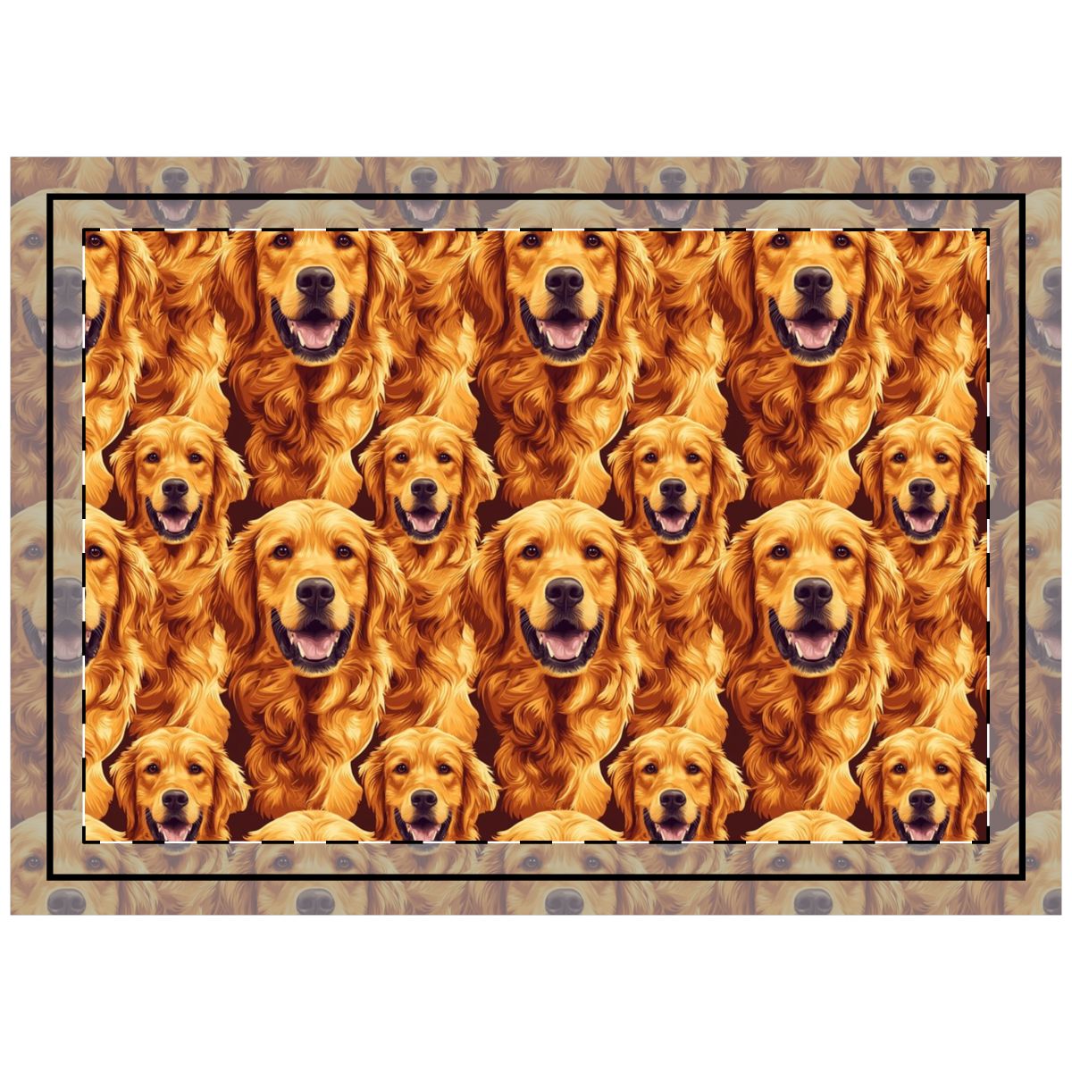 Honey Hour Retrievers Throw Pillow