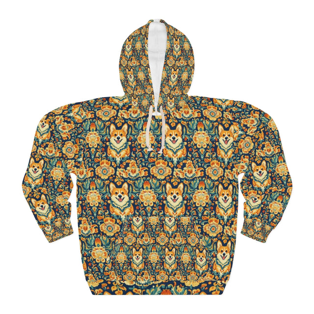 Imperial Brocade Corgis Hoodie