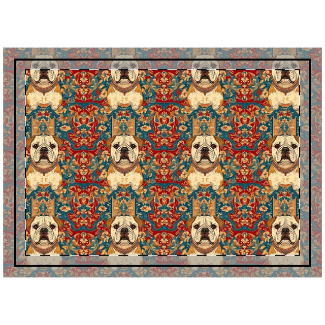 Imperial Court Bulldogs Throw Pillow