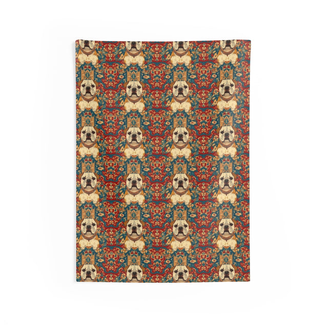 Imperial Court Bulldogs Wall Tapestry