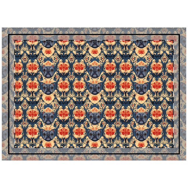 Imperial Frenchie Tapestry Throw Pillow