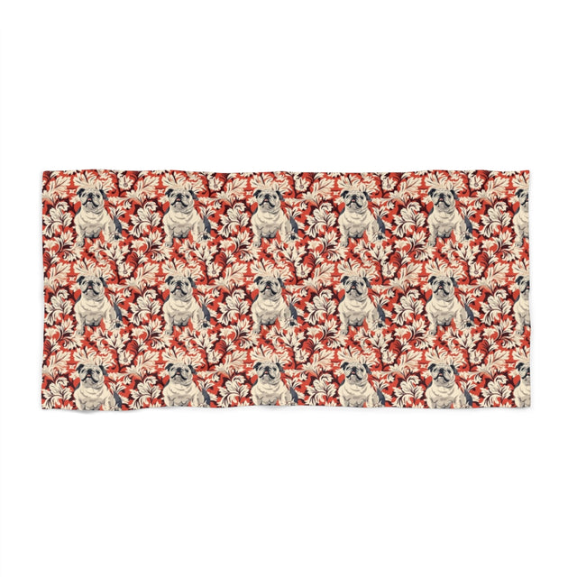 Imperial Garden Bulldogs Beach Towel