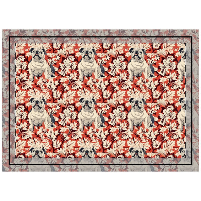 Imperial Garden Bulldogs Throw Pillow