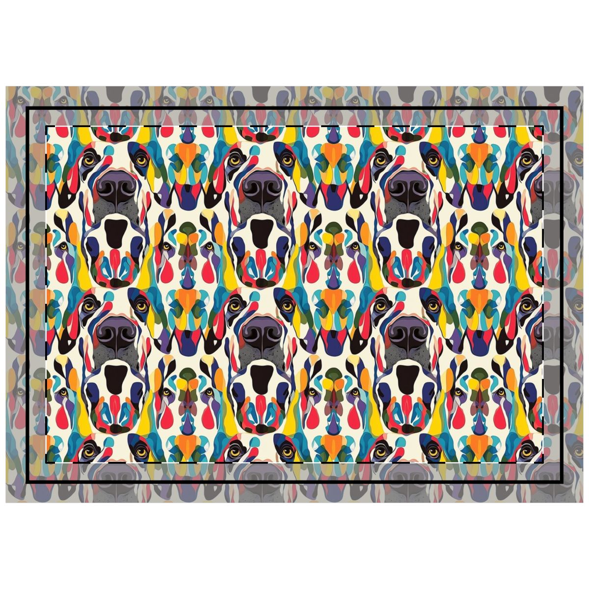 Kaleidoscope Danes Throw Pillow