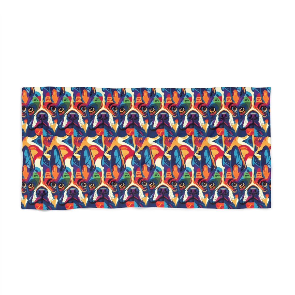 Kaleidoscope French Bulldog Dreams Beach Towel