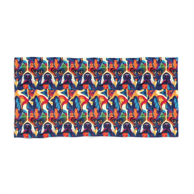 Kaleidoscope French Bulldog Dreams Beach Towel