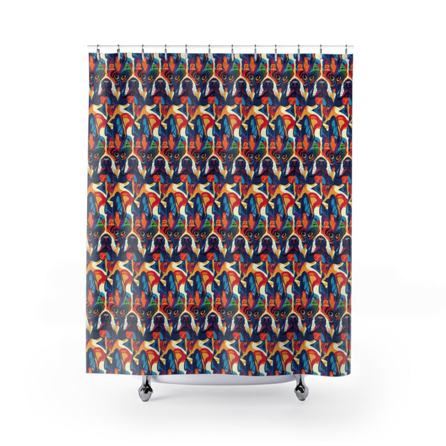 Kaleidoscope French Bulldog Dreams Shower Curtain