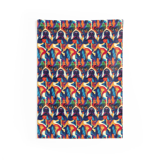 Kaleidoscope French Bulldog Dreams Wall Tapestry