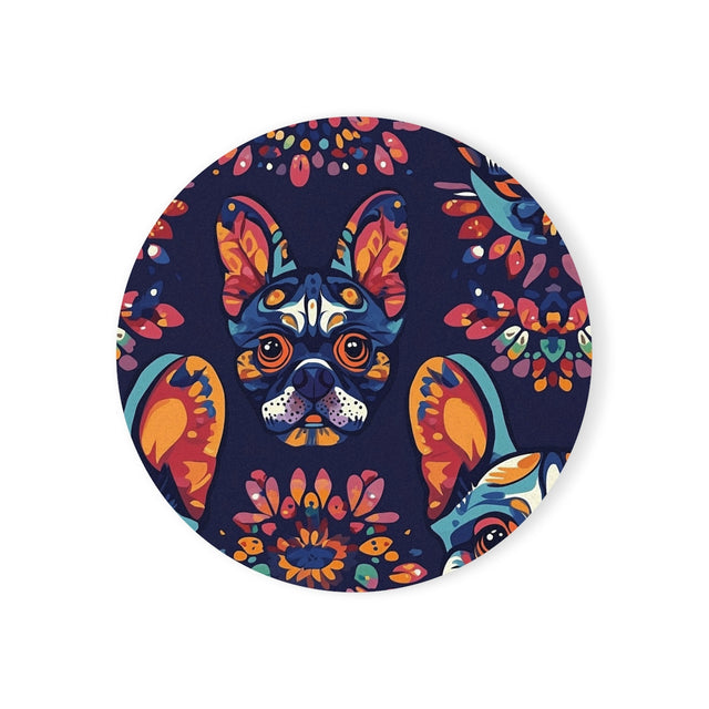 Kaleidoscope Frenchie Dreams Coasters