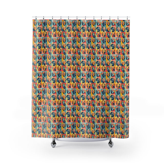 Kaleidoscope Labradors Shower Curtain