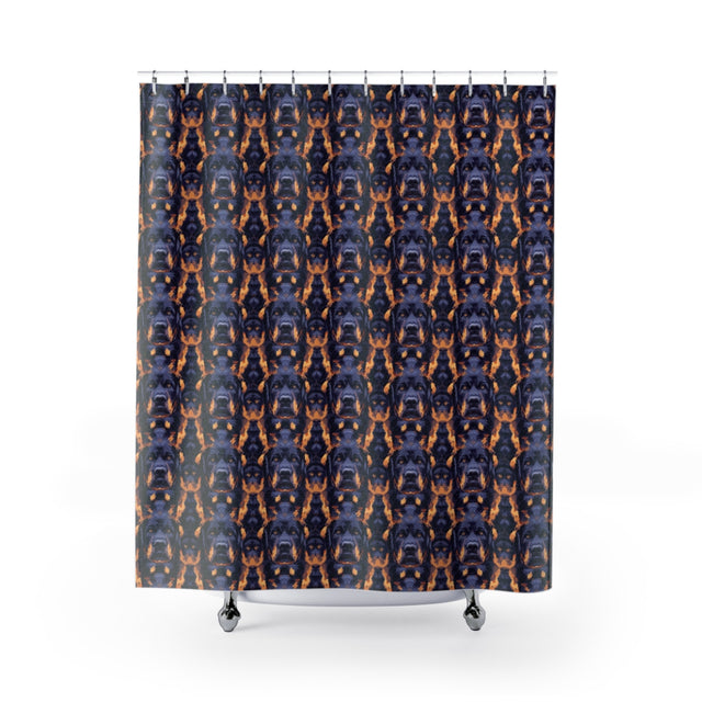 Kaleidoscope Rottie Dreams Shower Curtain