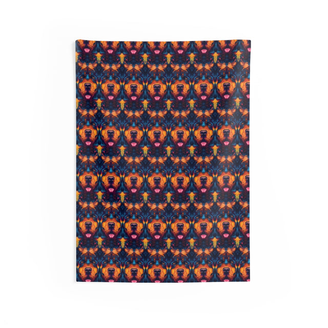 Kaleidoscope Rottweiler Dreams Wall Tapestry