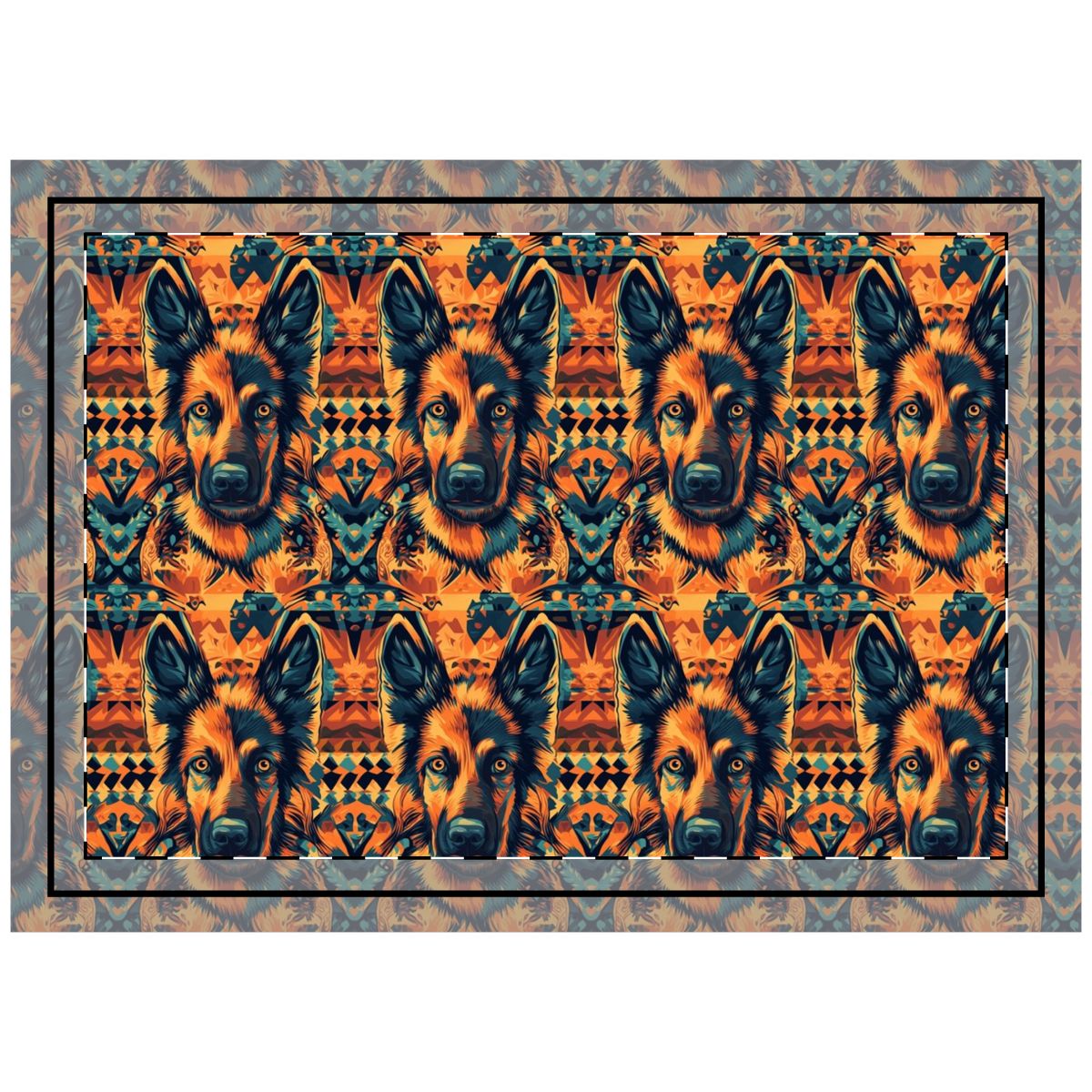 Kaleidoscope Shepherd Throw Pillow