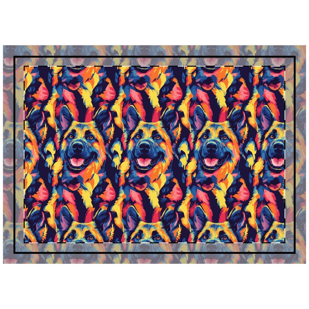 Kaleidoscope Shepherds Throw Pillow