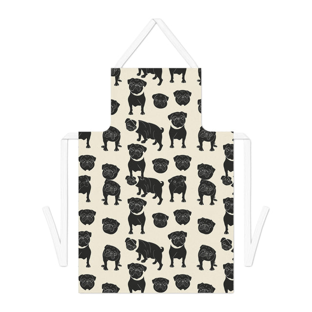 Linocut Pug Society Apron