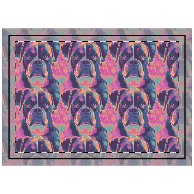 Magenta Neon Boxers Throw Pillow