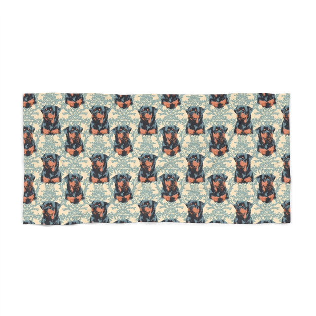 Manor House Rottweilers Beach Towel