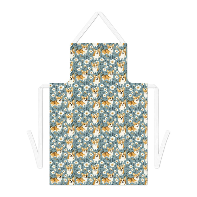 Meadow Bloom Corgis Apron