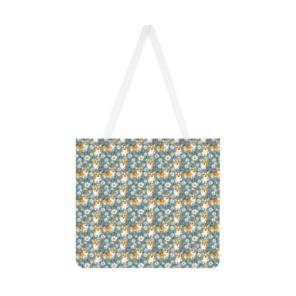 Meadow Bloom Corgis Tote Bag
