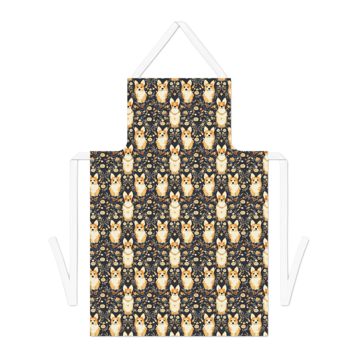 Midnight Autumn Corgis Apron