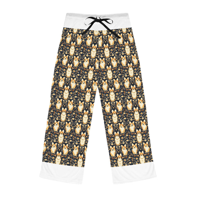 Midnight Autumn Corgis Pajama Pants