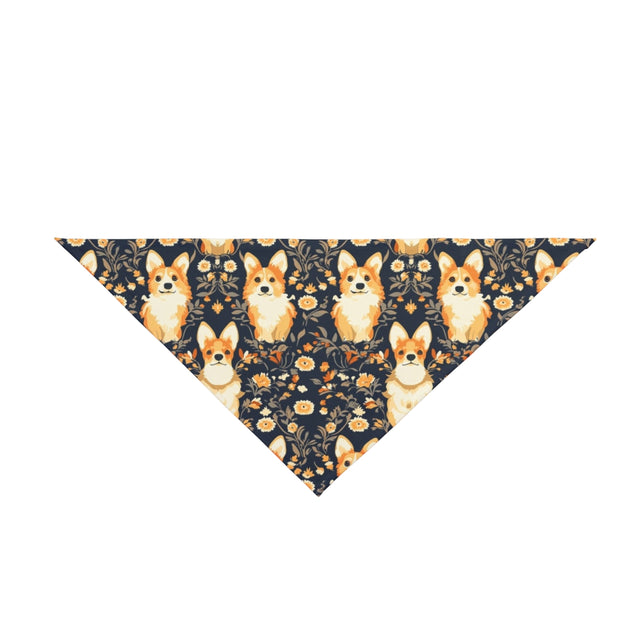 Midnight Autumn Corgis Pet Bandana
