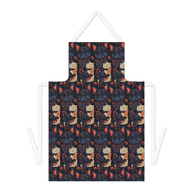 Midnight Bloom Frenchies Apron