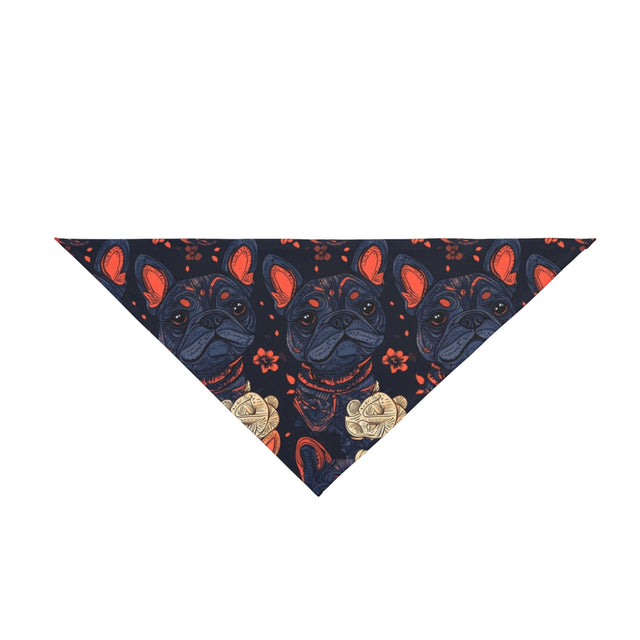 Midnight Bloom Frenchies Pet Bandana