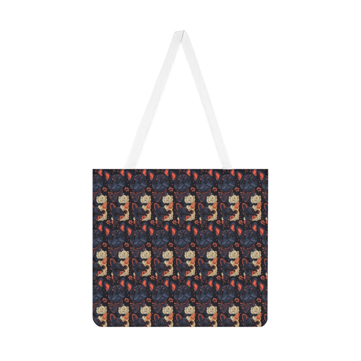 Midnight Bloom Frenchies Tote Bag