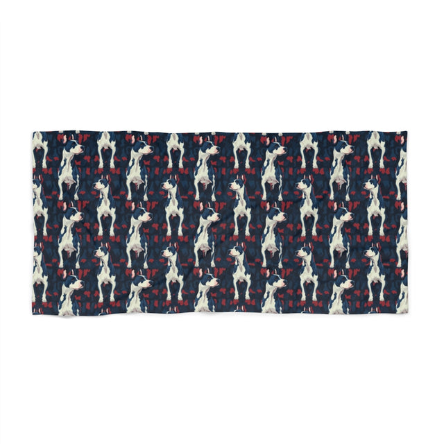 Midnight Camouflage Danes Beach Towel