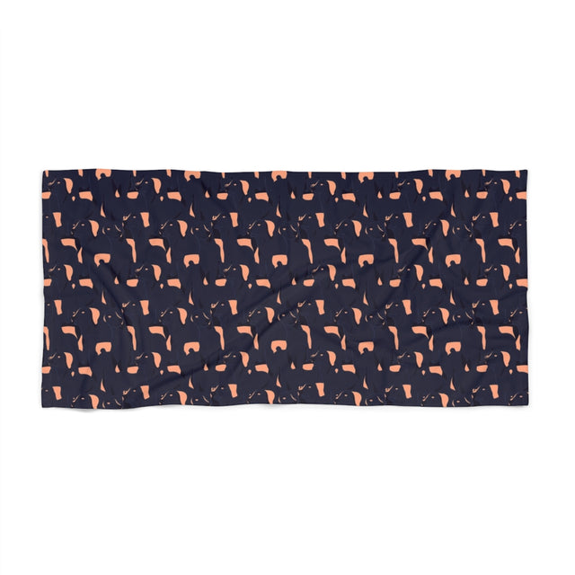 Midnight Dachshund Dreams Beach Towel